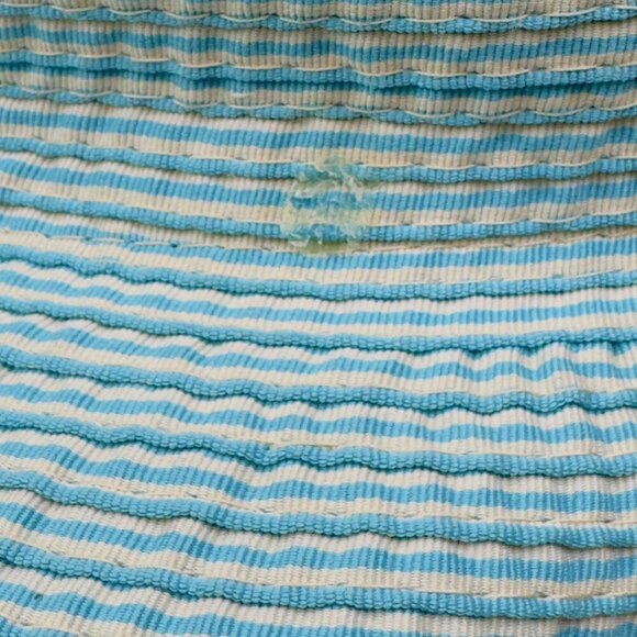 Cappelli White/Turquoise Wide Brim Floppy Packable Bendable Sun Hat Women's - Picture 10 of 10